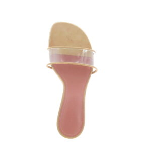 Amina Muaddi - Andreea Slipper 95 - Clear + Latte - Image 5