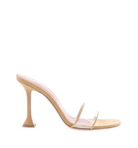 Amina Muaddi - Andreea Slipper 95 - Clear + Latte - Image 2