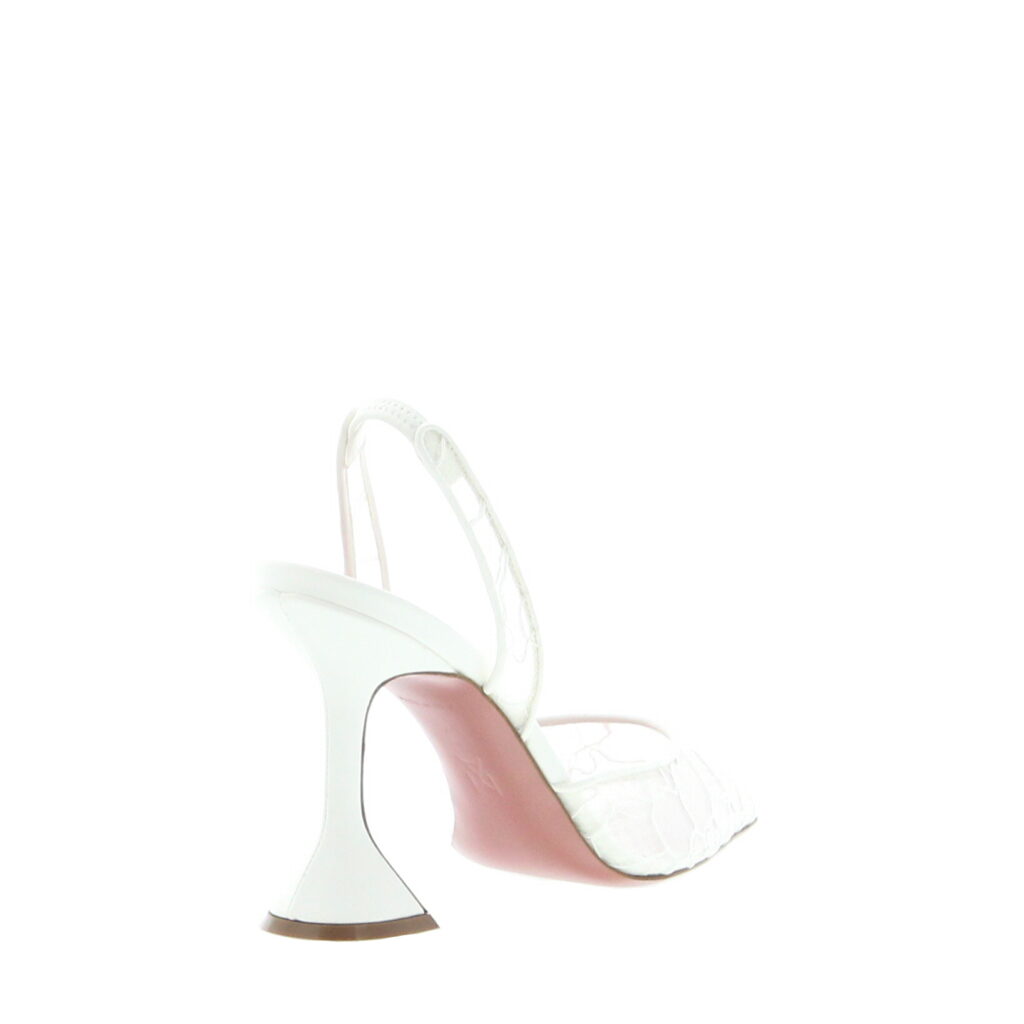 Amina Muaddi - Holli Slingback - Lace Ivory