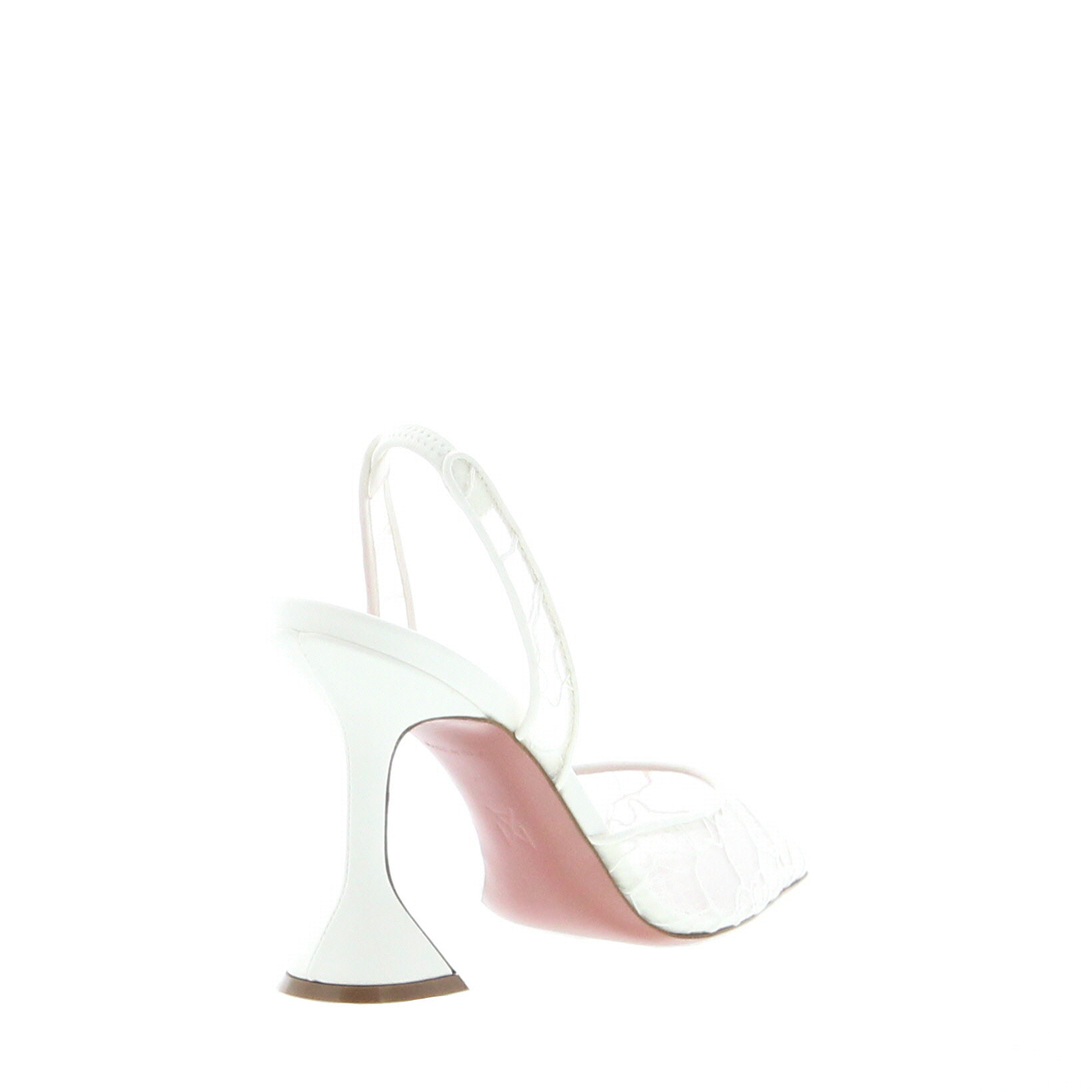 Amina Muaddi - Holli Slingback - Lace Ivory - Image 4