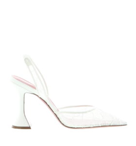 Amina Muaddi - Holli Slingback - Lace Ivory - Image 2
