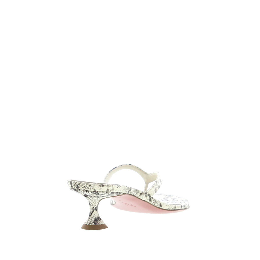 Amina Muaddi - Juliette Thong 45 - Printed Snake