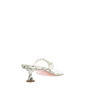 Amina Muaddi - Juliette Thong 45 - Printed Snake - Image 4