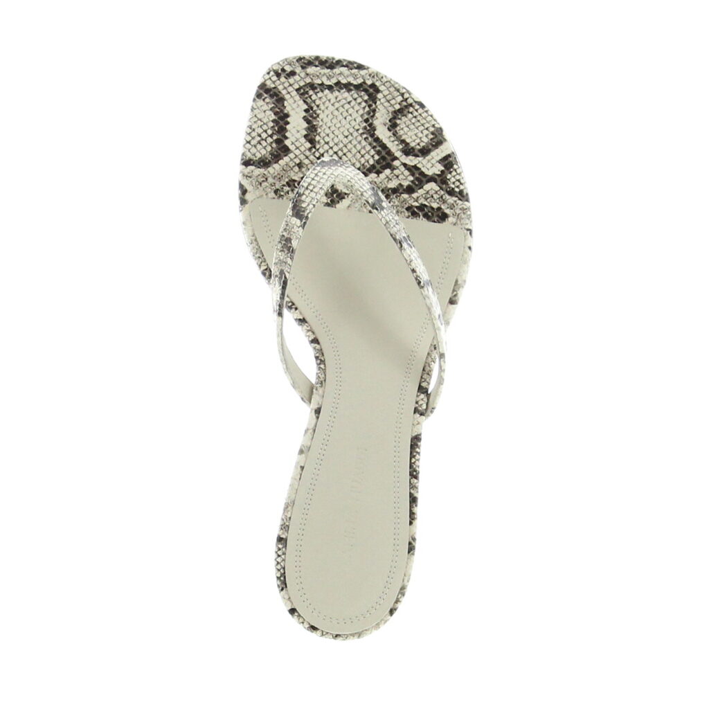 Amina Muaddi - Juliette Thong 45 - Printed Snake