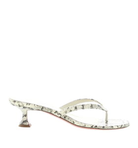 Amina Muaddi - Juliette Thong 45 - Printed Snake - Image 1
