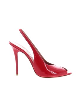 Amina Muaddi - Kristina Sling - Patent Red - Image 2