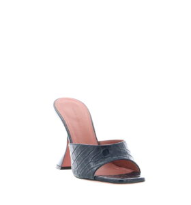 Amina Muaddi - Lupita - Navy Croc - Image 3