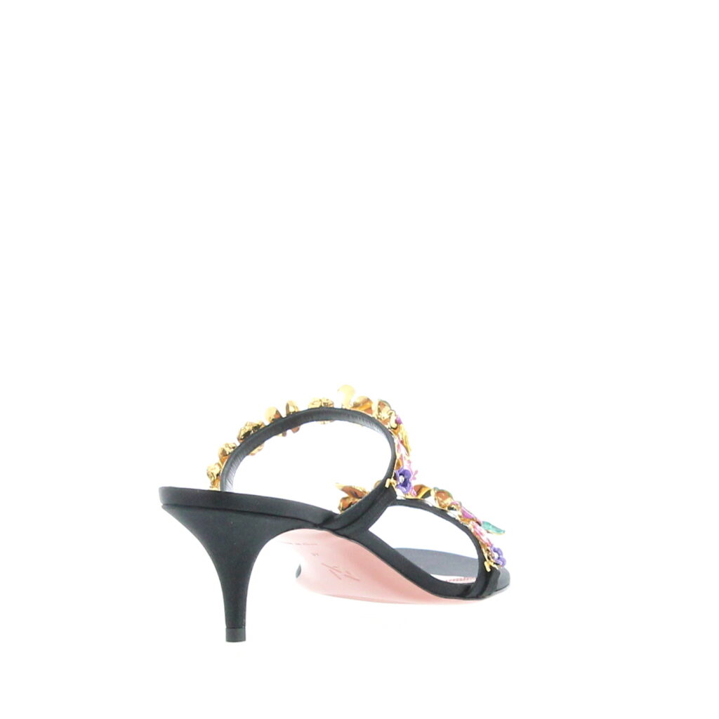 Amina Muaddi - Vittoria Slipper 55 - Black