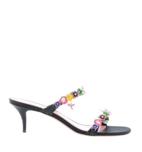 Amina Muaddi - Vittoria Slipper 55 - Black - Image 1