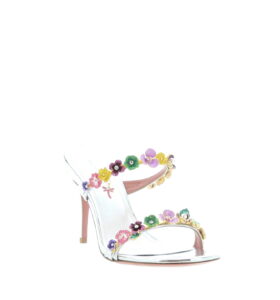 Amina Muaddi - Vittoria Slipper 90 - Silver - Image 3