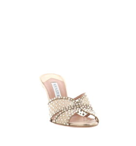 Aquazzura - Crystal Lover Mule 75 - Light Copper - Image 3