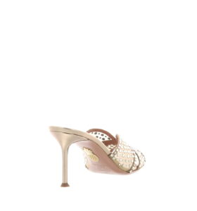 Aquazzura - Crystal Lover Mule 75 - Light Copper - Image 4