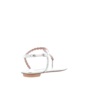 Aquazzura - Tequila Thong - Silver - Image 4