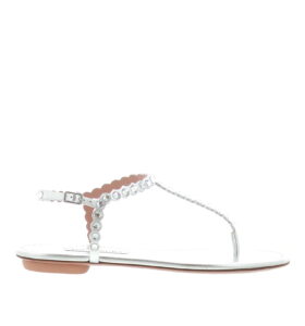 Aquazzura - Tequila Thong - Silver - Image 2