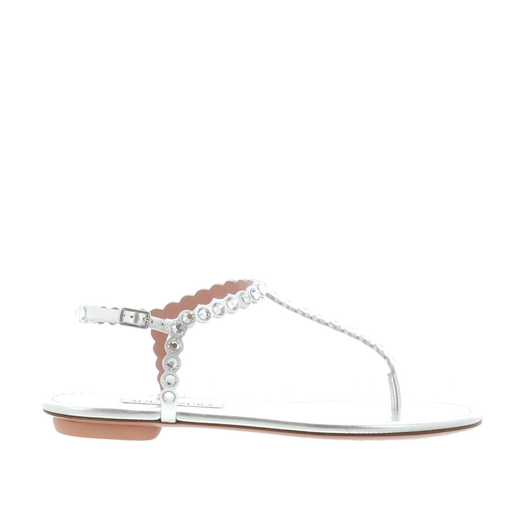 Aquazzura - Tequila Thong - Silver