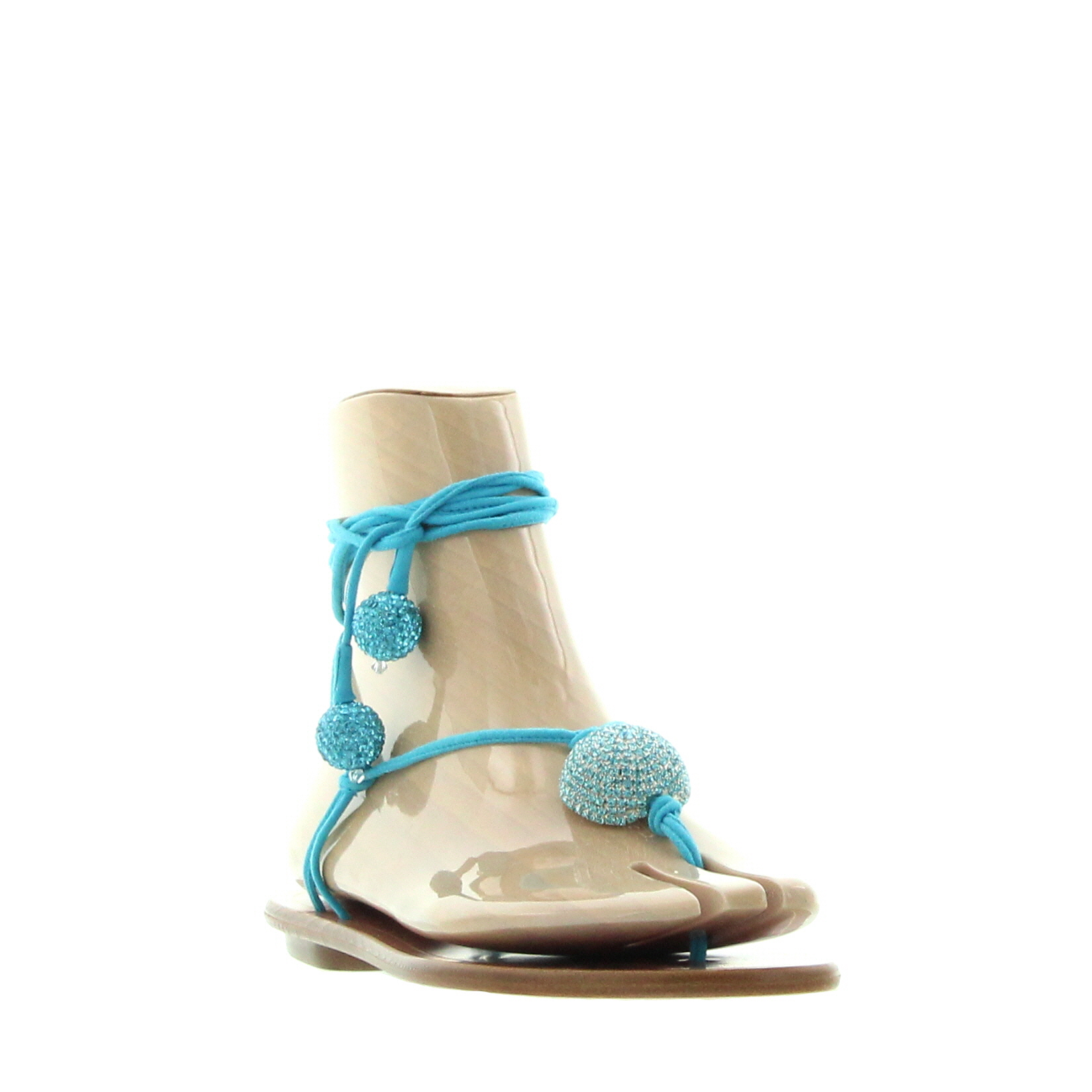 Aquazzura - Jackie Sandal Flat - Copacabana Blue - Image 3