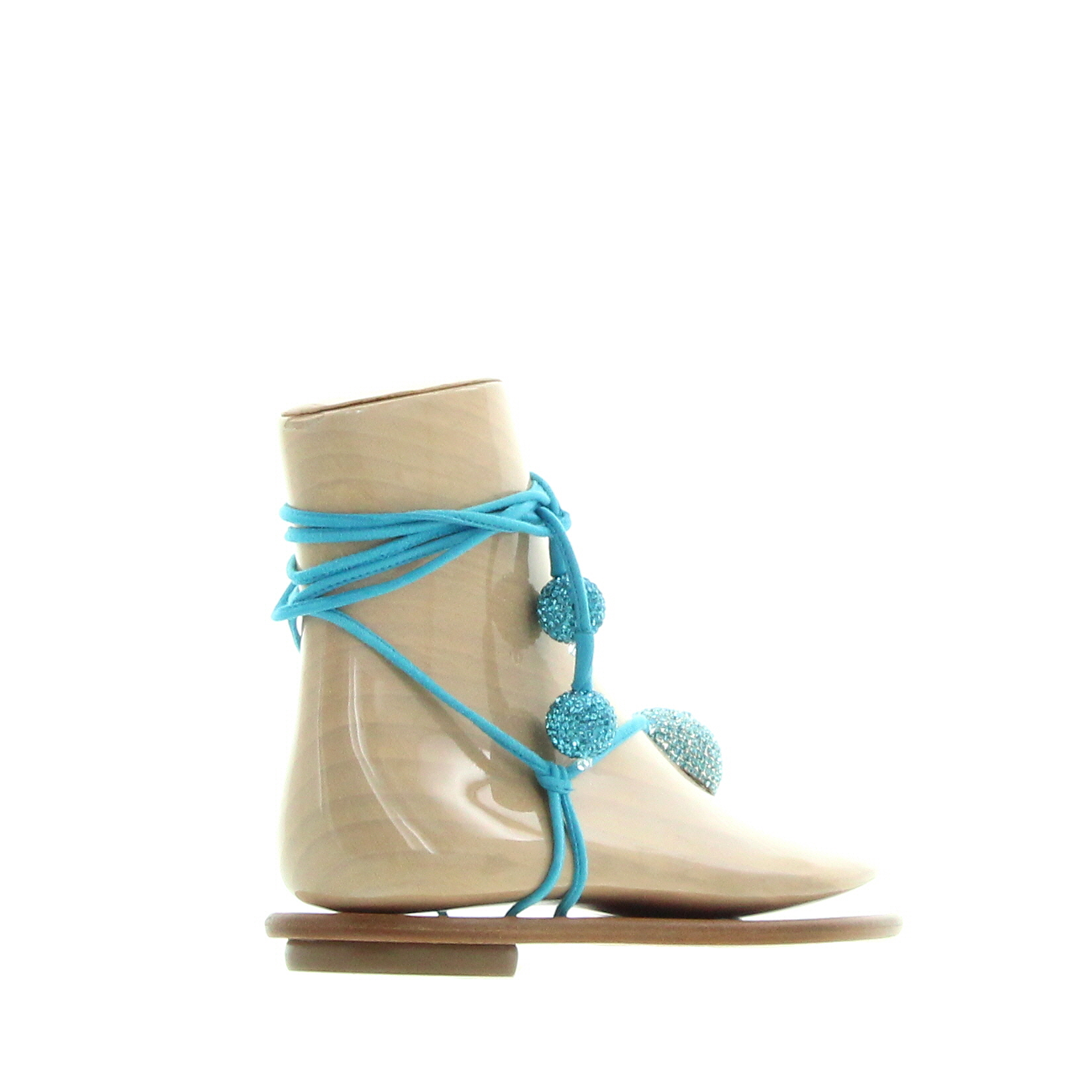 Aquazzura - Jackie Sandal Flat - Copacabana Blue - Image 4