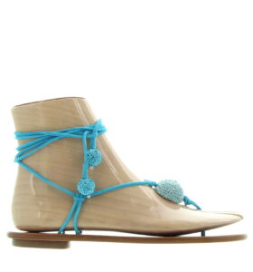 Aquazzura - Jackie Sandal Flat - Copacabana Blue - Image 1