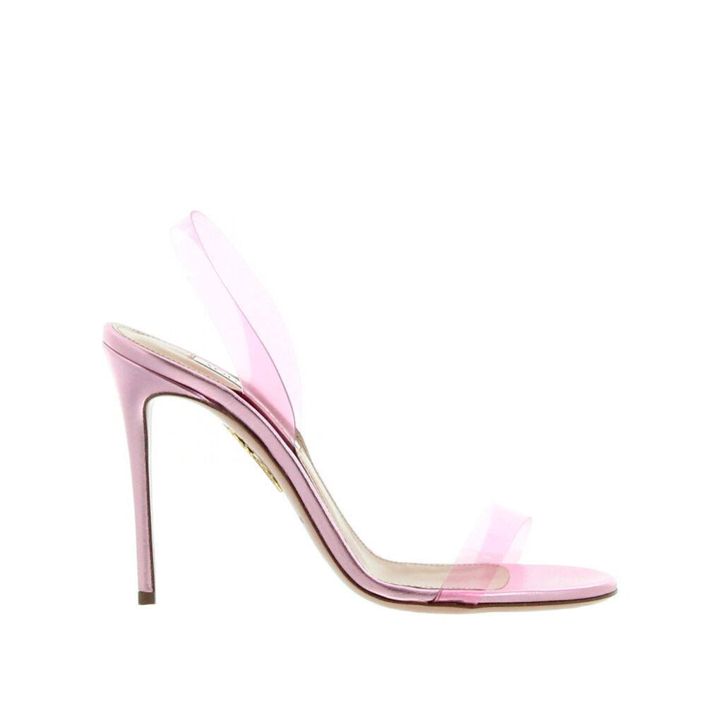 Aquazzura - So Nude Plexy Sandal 105 English Rose