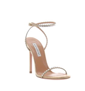 Aquazzura - Mini-Tequila Sandal - Soft Bronze - Image 3