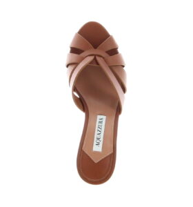Aquazzura - Copacabana Mule 75 - Tobacco - Image 5