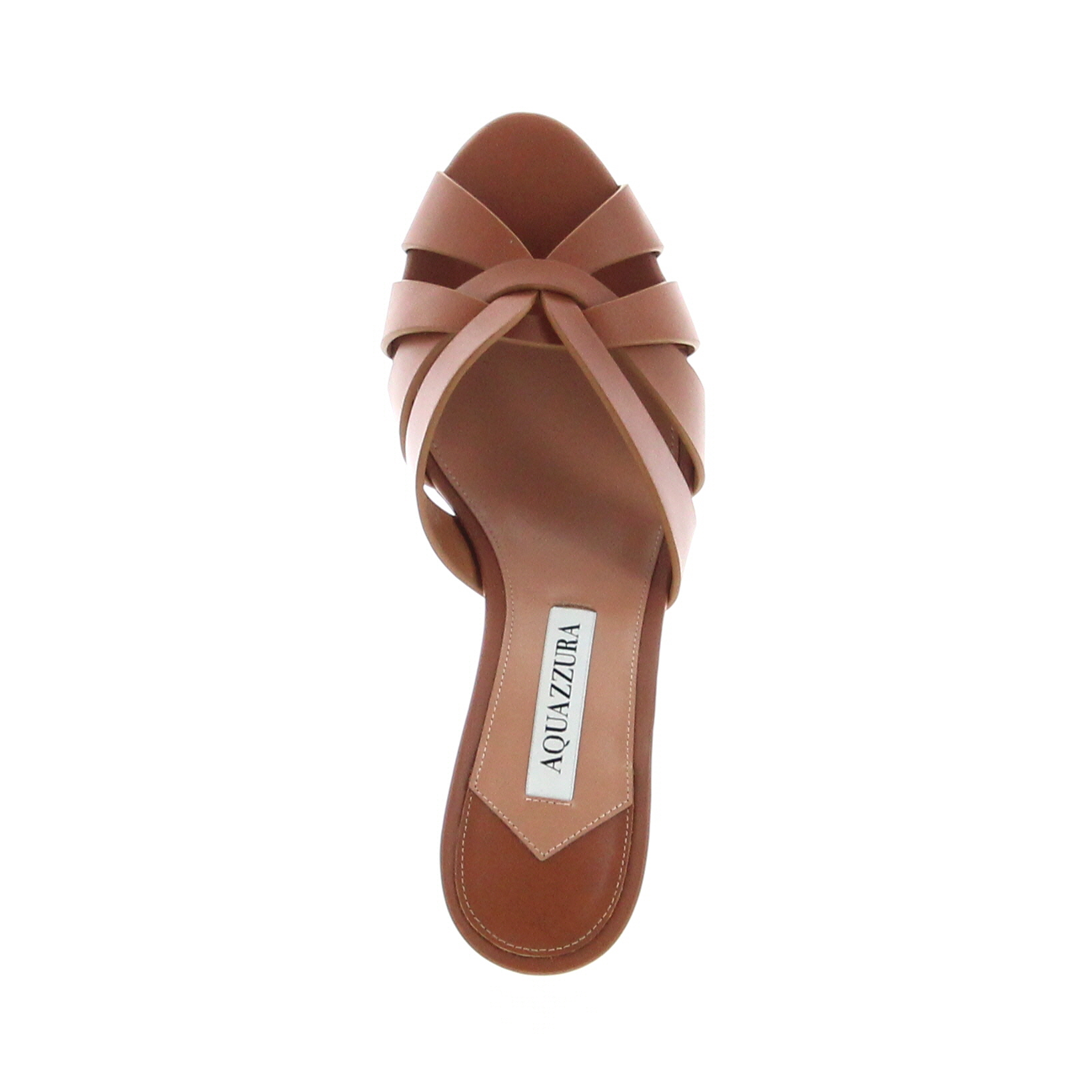 Aquazzura - Copacabana Mule 75 - Tobacco - Image 5