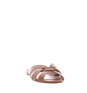 Aquazzura - Copacabana Slide Flat - Tobacco - Image 3