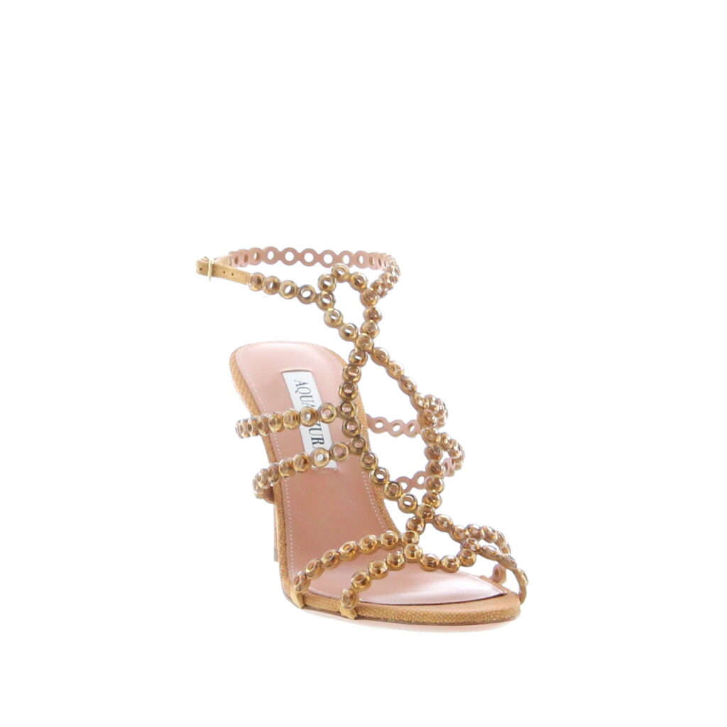 Aquazzura - Mooncrush Sandal 85 - Cognac