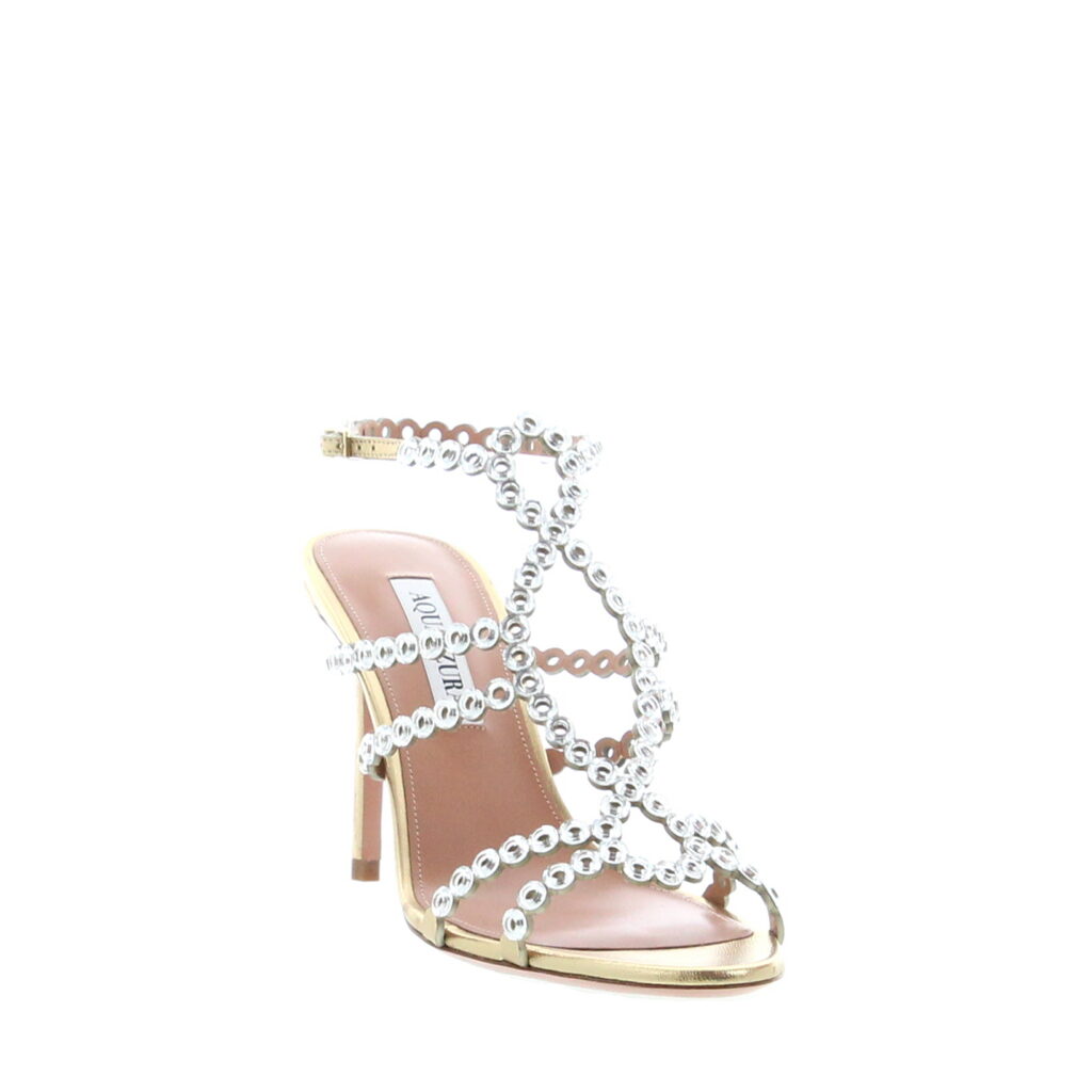 Aquazzura - Mooncrush Sandal 85 - Soft Gold
