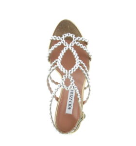 Aquazzura - Mooncrush Sandal 85 - Soft Gold - Image 5