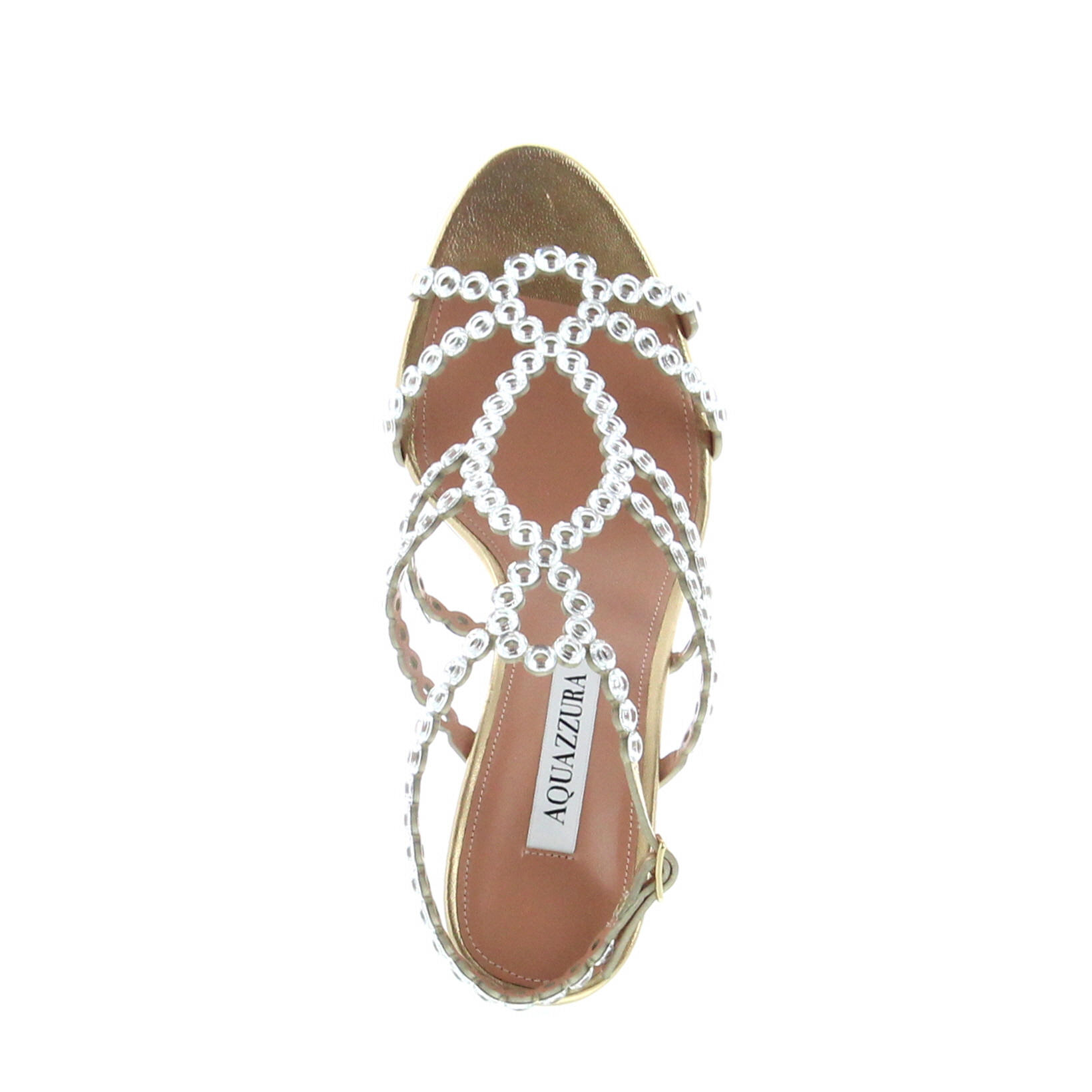 Aquazzura - Mooncrush Sandal 85 - Soft Gold - Image 5