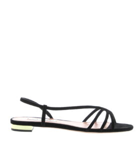 Aquazzura - Talk To Me Sandal Flat - Black - Image 1