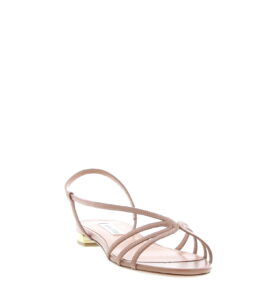 Aquazzura - Talk To Me Sandal Flat - Powder Pink - Image 3