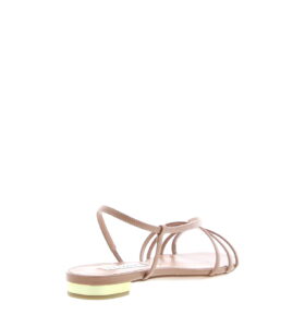 Aquazzura - Talk To Me Sandal Flat - Powder Pink - Image 4