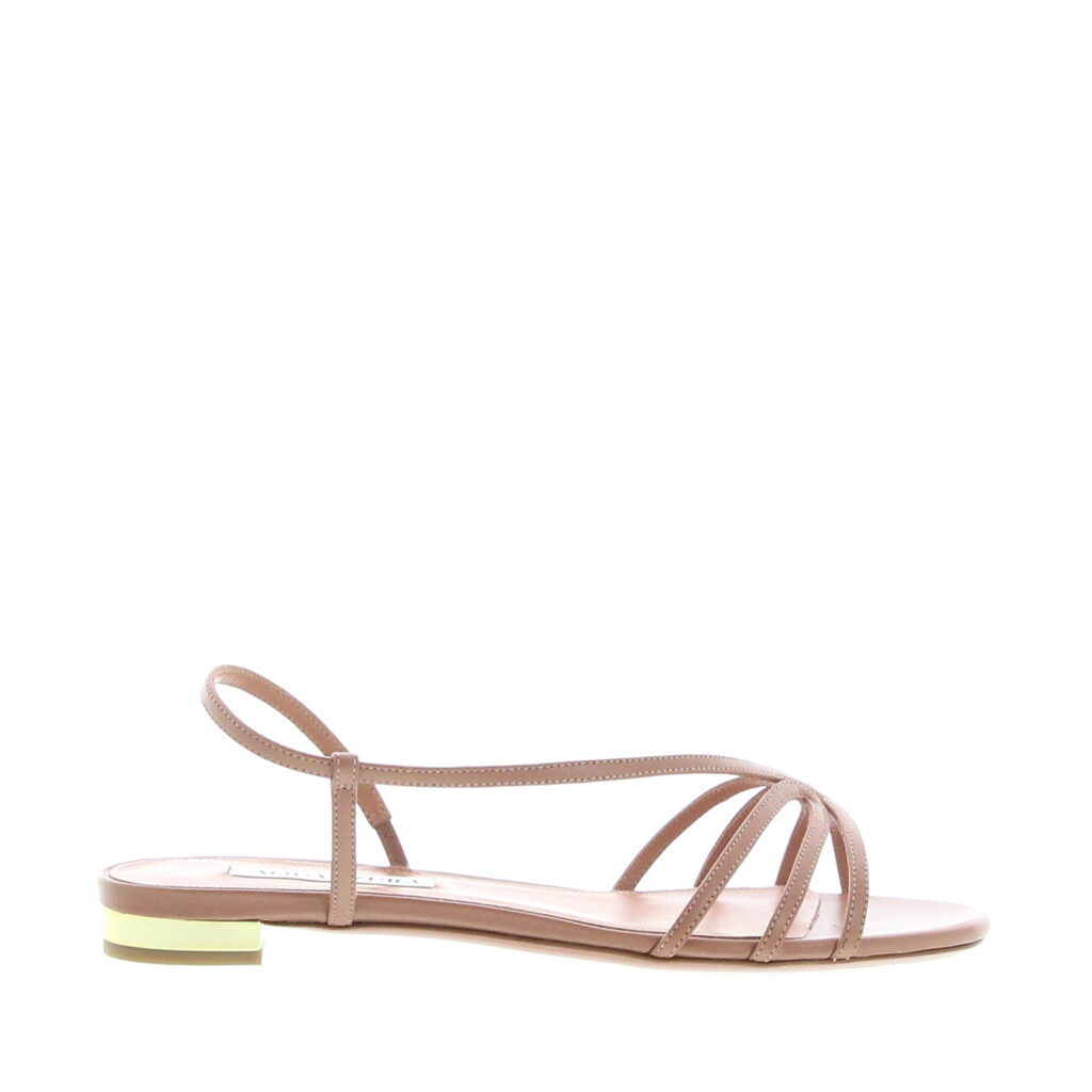 Aquazzura - Talk To Me Sandal Flat - Powder Pink