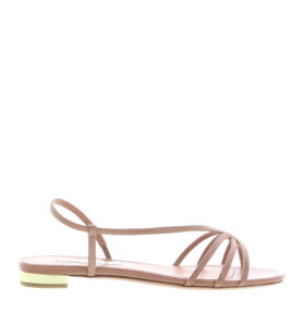 Aquazzura - Talk To Me Sandal Flat - Powder Pink - Image 2