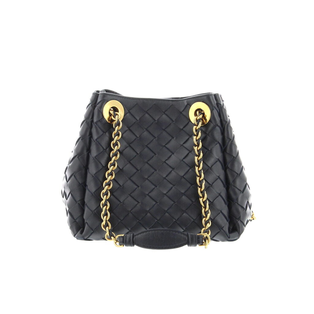 Bottega Veneta - Parachute Small with Chain - Nocturnal