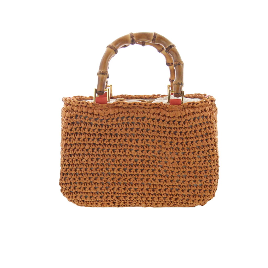 Carla Saint Barth - Rafia Small Shopping - Cuoio