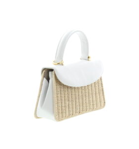 Carla Saint Barth - Vimini Long Bag - Natural / White - Image 3