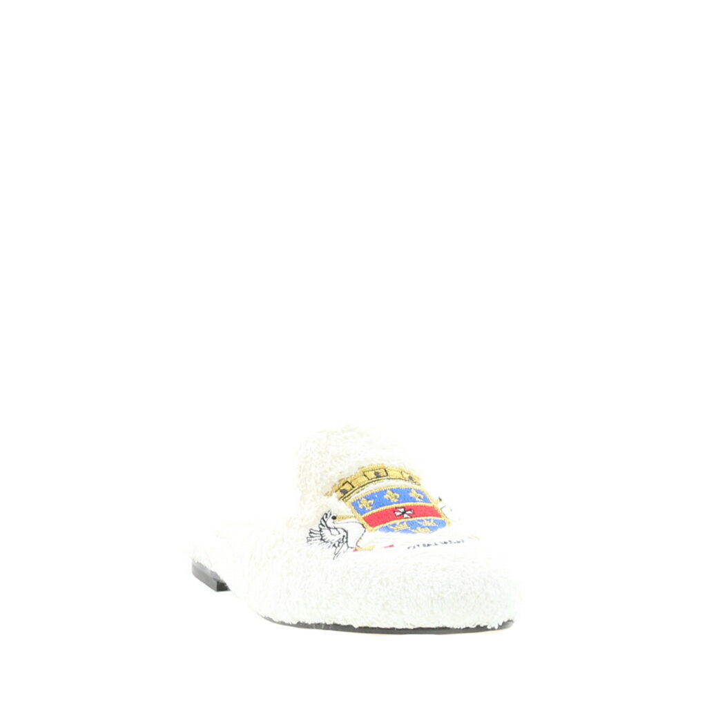 Carla Saint Barth - Spugna Slipper with embroidery - White