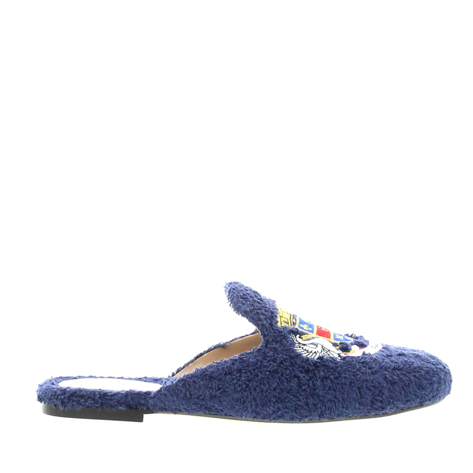 Carla Saint Barth - Spugna Slipper with embroidery - Blue - Image 1