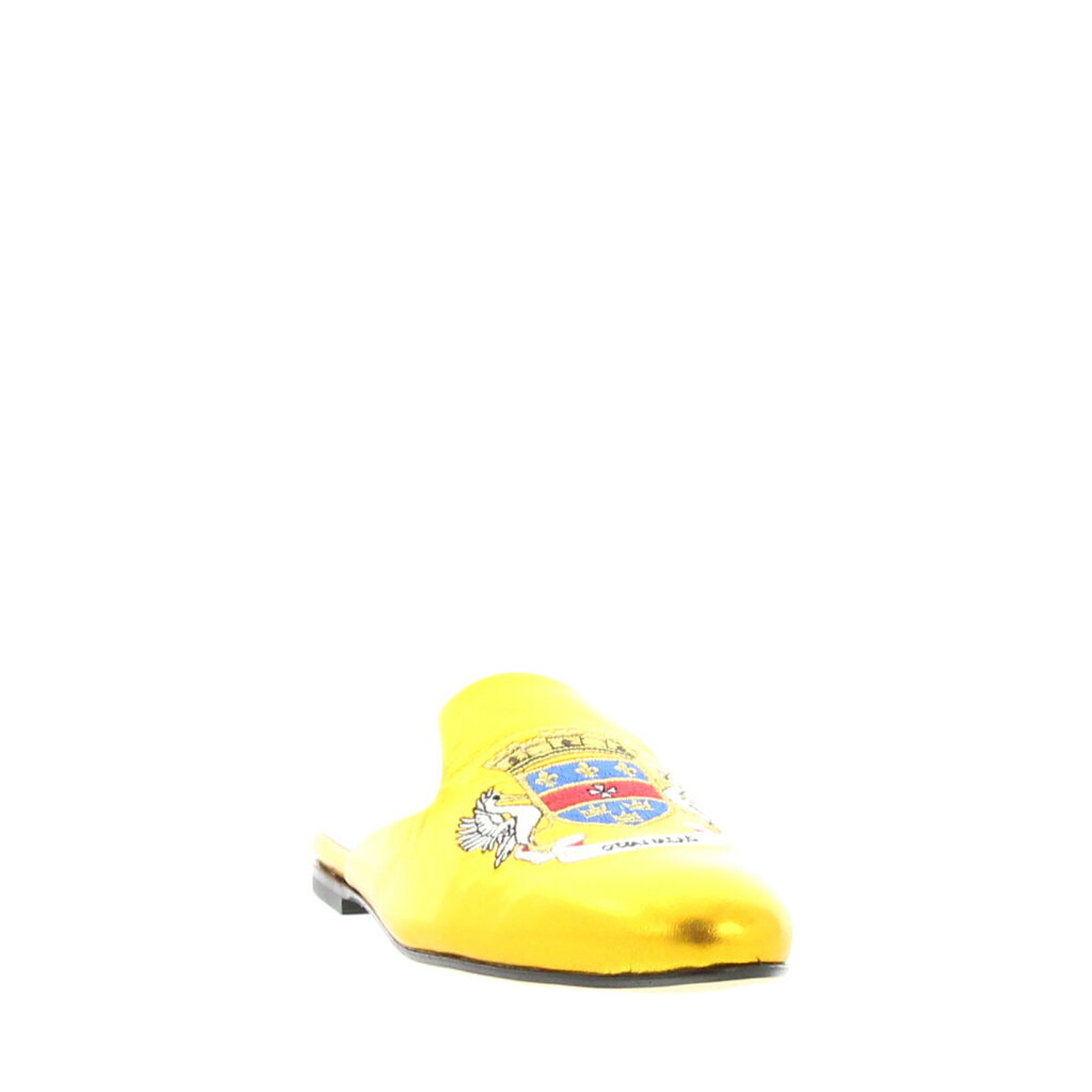Carla Saint Barth - Slipper with embroidery - Old Gold
