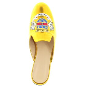 Carla Saint Barth - Slipper with embroidery - Old Gold - Image 4