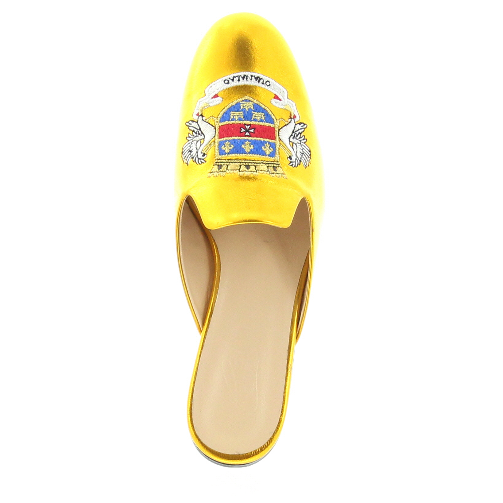 Carla Saint Barth - Slipper with embroidery - Old Gold - Image 4
