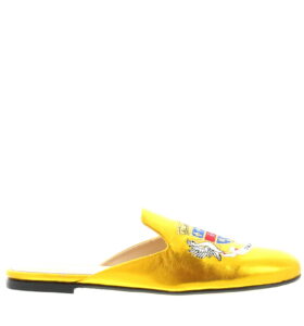 Carla Saint Barth - Slipper with embroidery - Old Gold - Image 2
