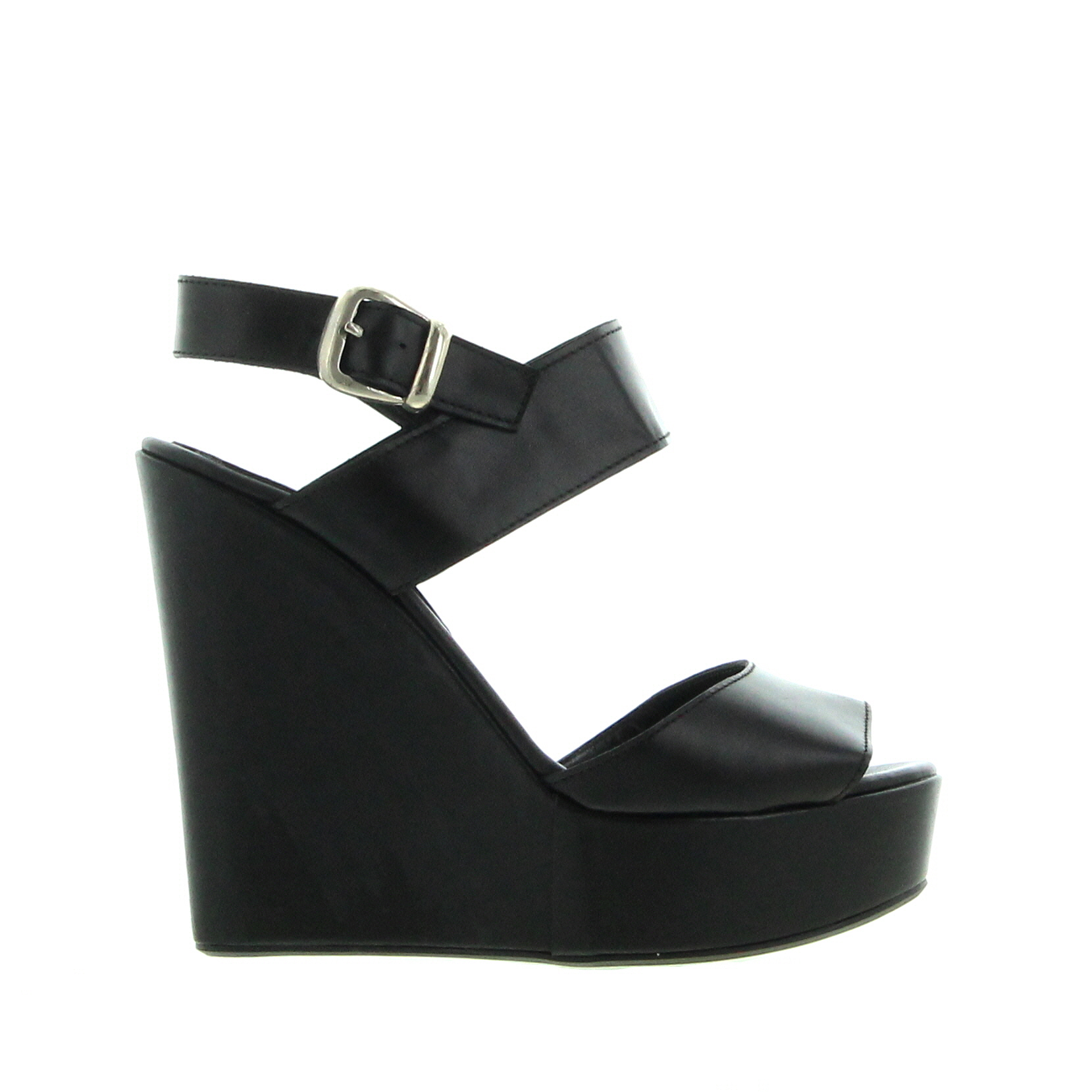 Carla saint Barth - Wilma Wedge Sandal - Black - Image 1
