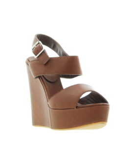 Carla saint Barth - Wilma Wedge Sandal - Cognac - Image 3
