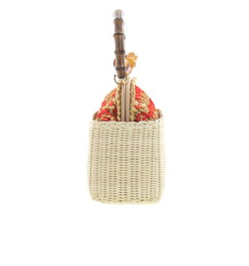 Carla Saint Barth - Vimini Wallet Bag - Natural / Coral - Image 4