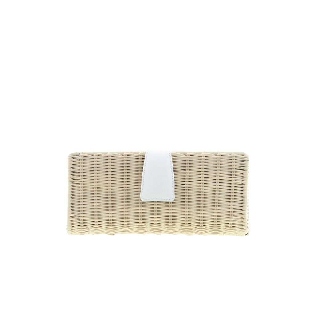 Carla Saint Barth - Vimini Long Clutch - Natural / White