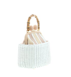 Carla Saint Barth - Vimini Wallet Bag - White / Carne - Image 3